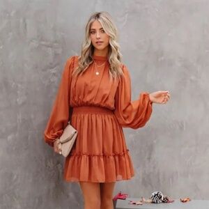 Vici Vera Chiffon Ruffle Dress